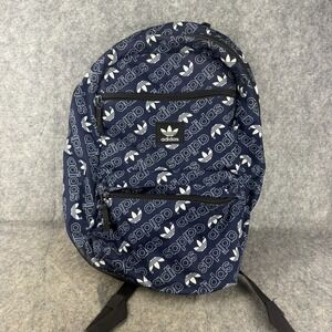Adidas AOP Original National‎ Backpack Navy Blue Trefoil Logo Large School Work